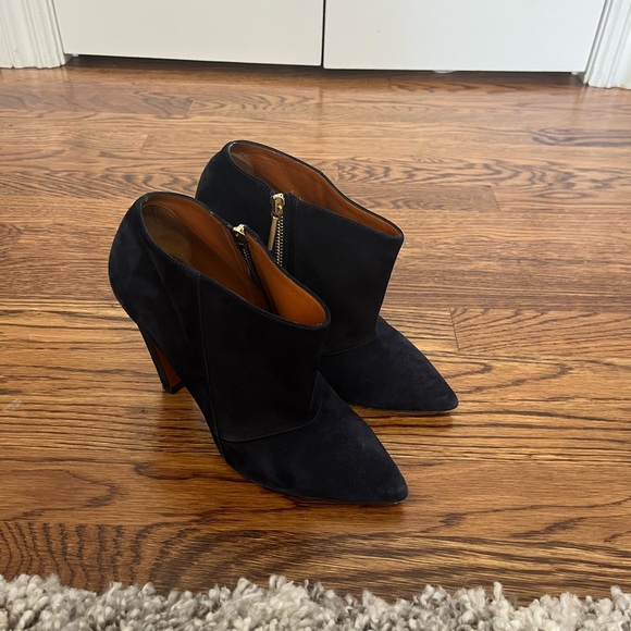 Calvin Klein Navy suede booties - Picture 2 of 3